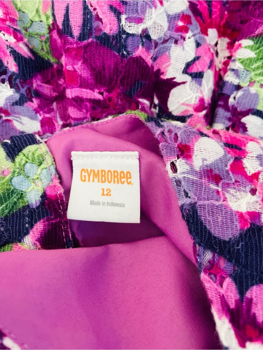 Gymboree Girls Purple Wildflower Floral Dress Size 12